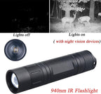 IR LED Illuminator Flashlight Zoomable 940nm Infrared Night