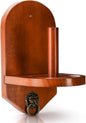 Wall Mounted Cone Chalk Holder, Solid Wood Pool Hand Billiards Table Holder with Beveled Edge and Hardware, Accessories