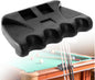 4 Holes Pool Cue Holder, Portable Weighted Rack, Mini Non-slip Stick Holder Claw with 2 Chalk Holders, Heavy Duty Rest for Billiard and Table