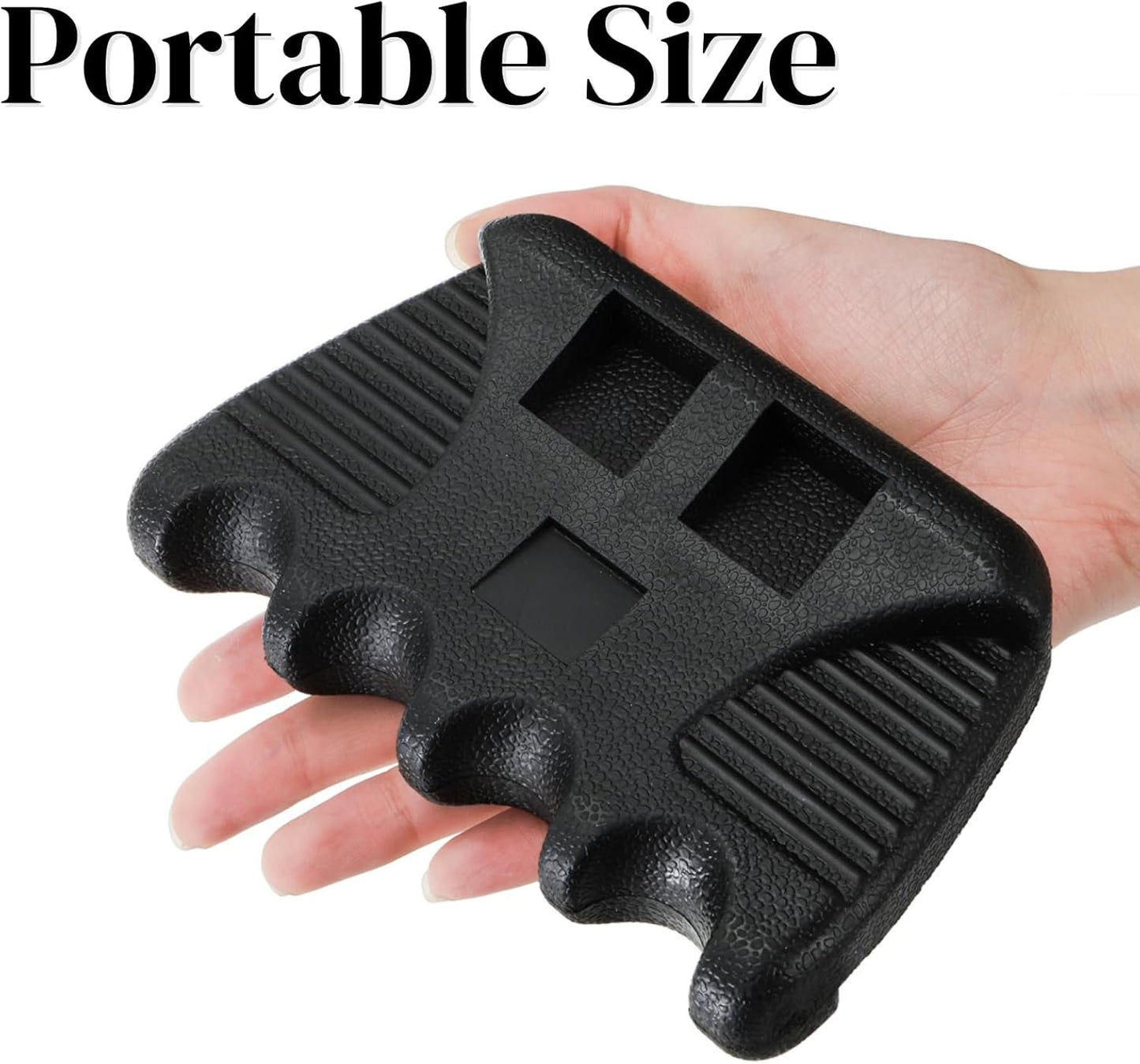 4 Holes Pool Cue Holder, Portable Weighted Rack, Mini Non-slip Stick Holder Claw with 2 Chalk Holders, Heavy Duty Rest for Billiard and Table