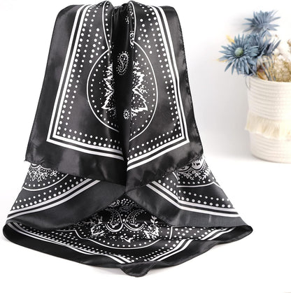Satin Silk Scar - Large Hair Bandana, Sleeping Wrap or Women