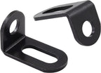 Biaungdo 18x18x33mm/0.7"x0.7"x1.3" Adjustable Right Angle Brackets L-Shape Corner Brace Support Black- (30 Pcs)