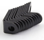 Biaungdo 18x18x33mm/0.7"x0.7"x1.3" Adjustable Right Angle Brackets L-Shape Corner Brace Support Black- (30 Pcs)