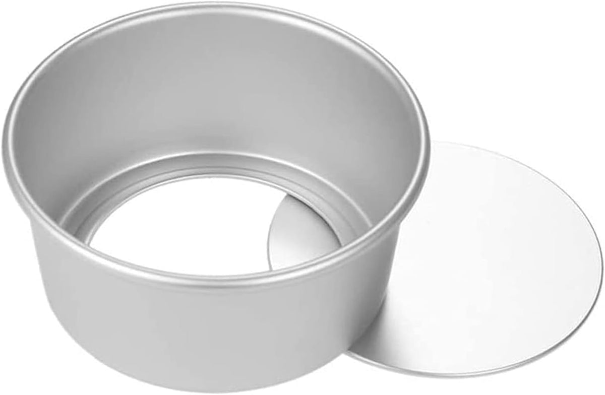 6 Inch Cake Pan Round, Small Cheesecake Pan with Removable Bottom, Chiffon Cake Mold Anodized Aluminum Baking Pan