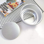 6 Inch Cake Pan Round, Small Cheesecake Pan with Removable Bottom, Chiffon Cake Mold Anodized Aluminum Baking Pan