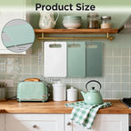 3 Pcs Small Cutting Boards for Small Kitchen, Thin Plastic Cutting Board Set with Easy Grip Handle, Space Saving Colorful Boards for Apartment, RV, Meat, Vegetables