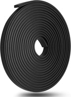 Biaungdo 134 Inch Flexible Shower Door Magnetic Strip, 1 Roll Insert Shower Door Replacement Seal Strip Waterproof Long Shower Door Strip for Framed Semi Framed Swinging Glass Shower Doors, Black