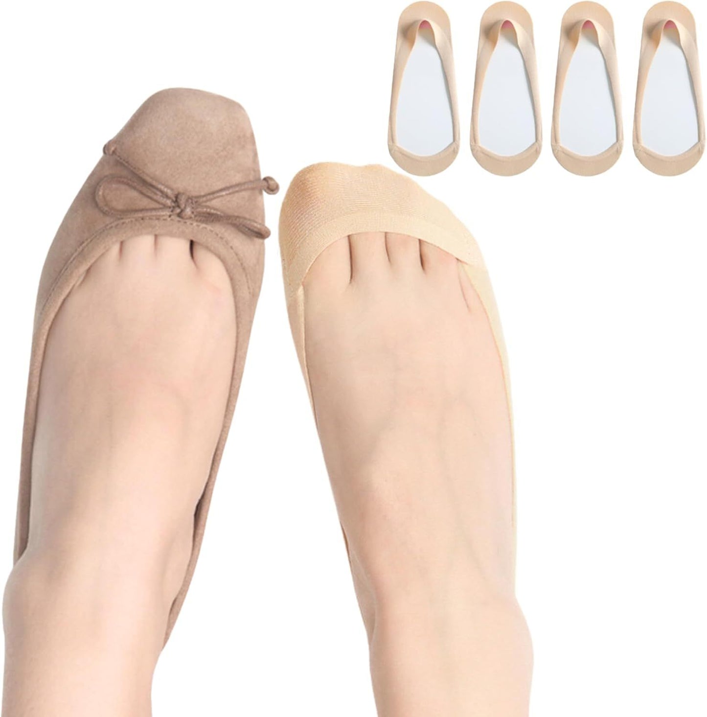 Thin Ultra Low Cut No Show Socks in ANY lats Heels Womens TRULY Non Slip Cotton Liner Socks