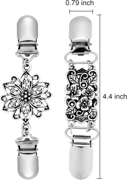 2 Pieces Retro Dresses Shirt Cinch Clips or Women Sweater Shawl Waist Clips or Cardigan Clothing