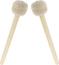 Biaungdo 2 Pack Drum Mallet, 13" Wool Felt Drum Stick, Bass Drum Mallet Drum Stick, Anti-slip Bass Percussion Sticks, Beige
