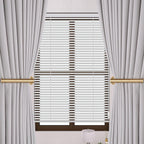 2 Pack Adhesive Curtain Holdbacks Curtain Tie Backs Curtain Holdbacks No Drill Curtain Pull Backs Adhesive Curtain Hooks Curtain Holders or Drapes (2, Gold)