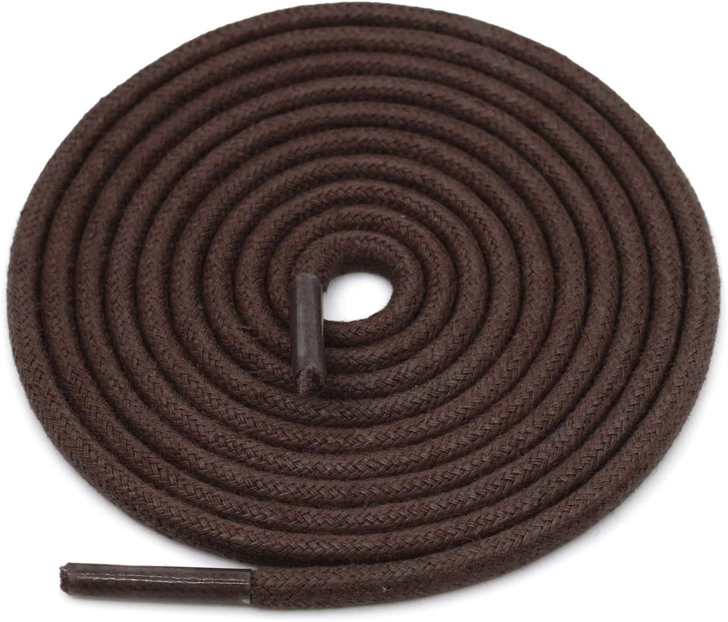 Round Cotton Waxed Shoelaces: 7/50 Inches Dress Shoe Laces or Boot 2 Pair