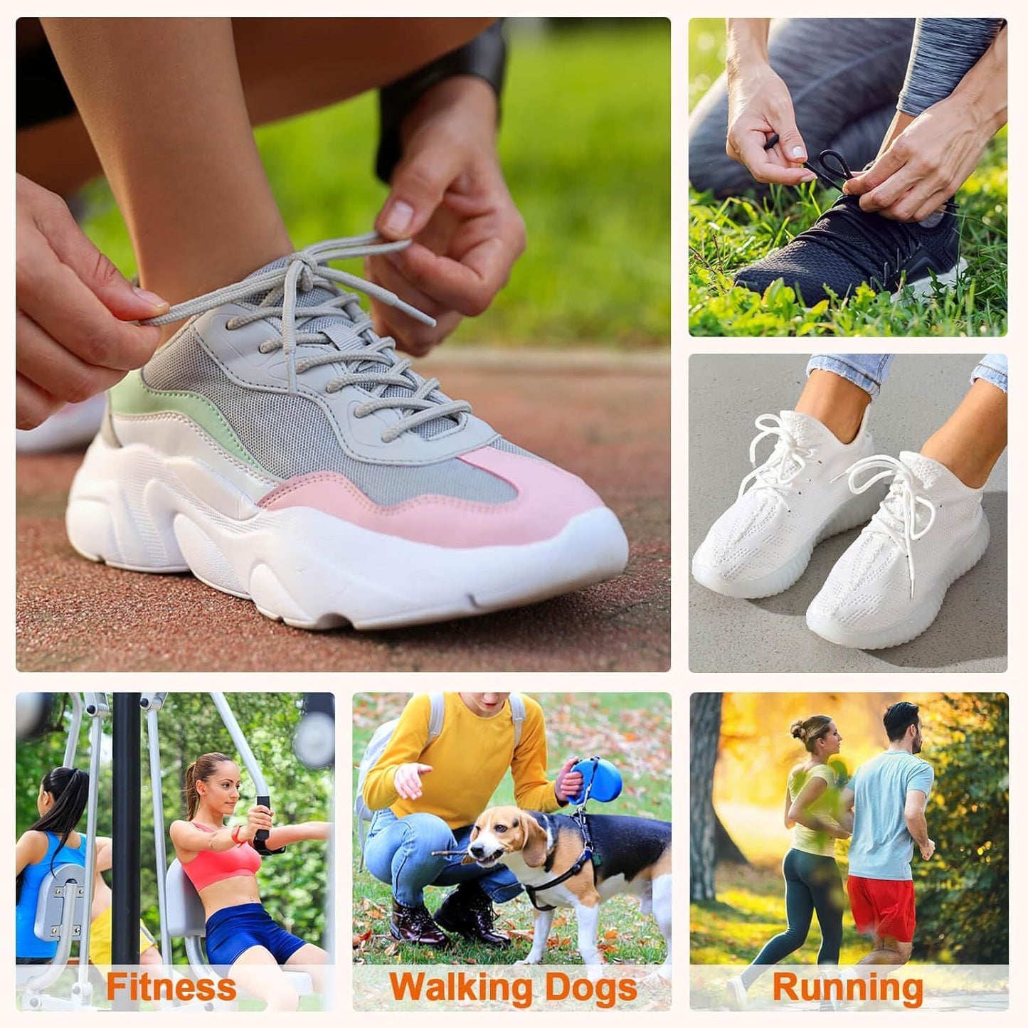 Round Shoelaces or Athletic Boot: Hiking Shoe Laces or Men&Women 2 Pair