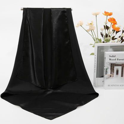 35” Large Satin Square Head Scar - 2Pcs Silk Like loral Head Scarves Square Satin Hair Scar Bandanas or Women