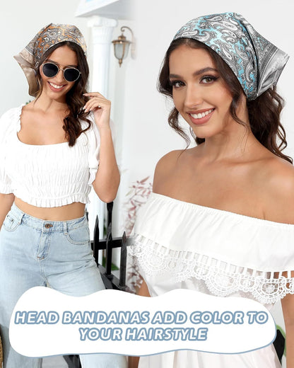 23” Satin Bandanas or Women Head Scar Like Silk Scar or Hair Scar Satin Neck Scar Silk Hair Bandana Headscar