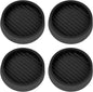 2X2 Round Rubber Caster Cups, Non Slip urniture Pads, Anti-Slip Gripper, Anti Skid urniture eet, Anti Slide loor Protector or Bed Couch Table Chair Stoppers - (Black, 4 Pack)