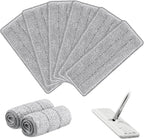 lat Mop Head Replacement Pads Compatible with Joy-MOOP Mop and Bucket Set, Reusable Washable Squeeze Microiber Mop Reills or Oshang Bosheng Mop - 13" X 4.9", Grey Only