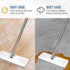 lat Mop Head Replacement Pads Compatible with Joy-MOOP Mop and Bucket Set, Reusable Washable Squeeze Microiber Mop Reills or Oshang Bosheng Mop - 13" X 4.9", Grey Only