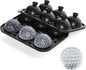 Bangp Golf Ball Ice Cube Molds,Novelty Golf Gifts Ball Ice Maker Mold,2.2" Large Sphere Round Ice Cube Mold,Fun Shapes Large Whiskey Ice Cube Tray for Cocktails,Bourbon