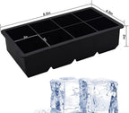 Bangp 2 PACK Large Ice Cube Trays and 4 PACK Baseball Ice Cube Molds,Create 16 2inch Square Ice Cubes and 4 2.5inch Baseball Shaped Ice Balls