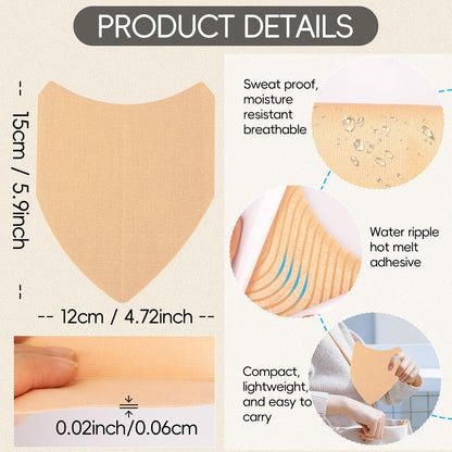 10 Pcs Thigh Friction Pads,Self Adhesive Thigh Supports Anti Chafing Tape for Women Thigh