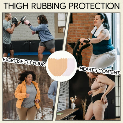 10 Pcs Thigh Friction Pads,Self Adhesive Thigh Supports Anti Chafing Tape for Women Thigh