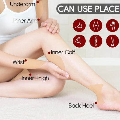 10 Pcs Thigh Friction Pads,Self Adhesive Thigh Supports Anti Chafing Tape for Women Thigh