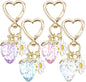 Strawberry Purse Charm, 4 Pcs Strawberry Keychain Charm for Girls Handbag (4 Colors, 2.83 Inch)