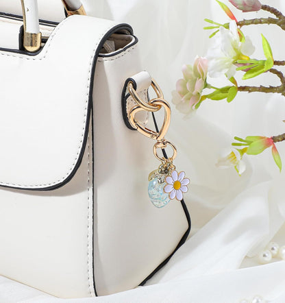 Strawberry Purse Charm, 4 Pcs Strawberry Keychain Charm for Girls Handbag (4 Colors, 2.83 Inch)