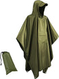 Waterproof Lightweigh Hooded Rain Poncho Raincoat Jacket for Men Women Rain Coat with Pocket Adult Outdoor Hiking