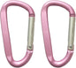 Large Carabiners Keychain 3" Aluminum D Shape Premium Durable D-Ring Carabiner Clip Hook Camping Accessories Snap Link Key Chain Durable Improved Design