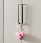 Pink Locker Lock, 3Pcs Heart Shaped Lock, Heart Locks for Suitcase & Locker (3 Colors)