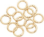 12Pcs Metal Spring O Rings Clip Keychain, Round Carabiner Clips Keyrings Snap Hook Buckle for Bags,Purses