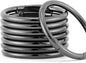 25pcs Trigger Spring O Rings Round,Metal Keychain Ring Round Carabiner Clips for Keyrings Buckle, Bags,Purses