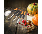 5Pcs/Set Ergonomic Pumpkin Carving Tools High Hardness Effective Stainless Steel Stable Pumpkin Carving Kit for Halloween Decor-5pcs/set