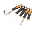 5Pcs/Set Ergonomic Pumpkin Carving Tools High Hardness Effective Stainless Steel Stable Pumpkin Carving Kit for Halloween Decor-5pcs/set