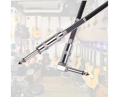 90 Degree Electric Guitar Audio Cable Musical Instruments Connecting Cord Line