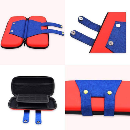 Carry Case Compatible with Nintendo Switch and New Switch OLED Console with Pockets for Accessories and Games-Red
