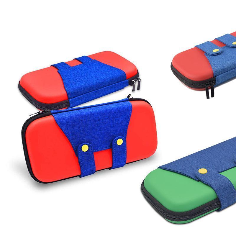 Carry Case Compatible with Nintendo Switch and New Switch OLED Console with Pockets for Accessories and Games-Red