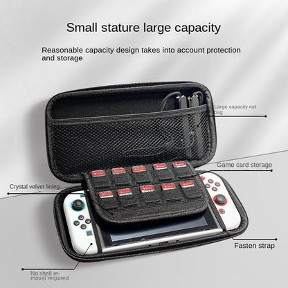 Carry Case Compatible with Nintendo Switch and New Switch OLED Console with Pockets for Accessories and Games-P