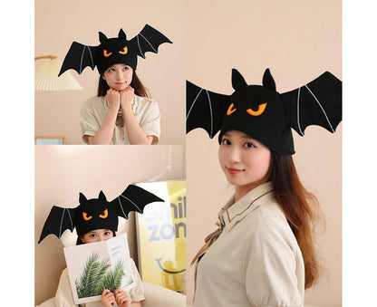 Lovely Bat Cap Adult Halloween Party Props Hat Teenagers Holiday Festival Hat