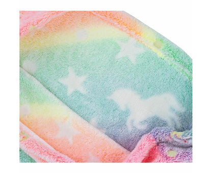 Mermaid Blanket Glow in The Dark Sleeping Bag Babies Birthday Gift Daughte-Pink Purple
