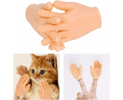 Tiny Finger Hands Novelty Toys,Adult Boy and Girl Party Small Hand Finger Fidget Finger Toys Hand Palm Finger Puppets(Scissors Hand)