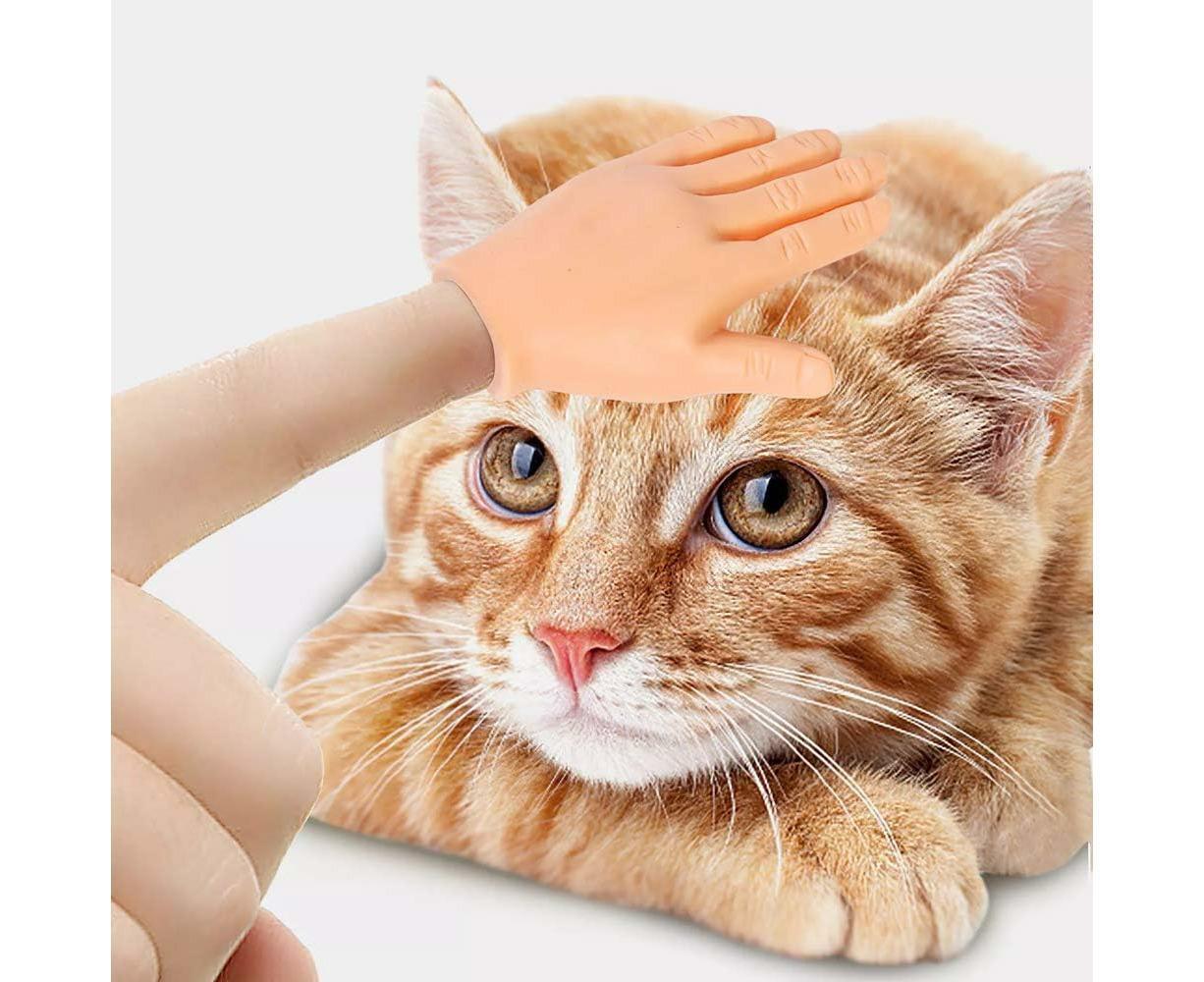 Tiny Finger Hands Novelty Toys,Adult Boy and Girl Party Small Hand Finger Fidget Finger Toys Hand Palm Finger Puppets(Scissors Hand)