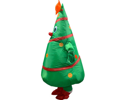 Christmas Cartoon Doll Costumes Air Model Inflatable Christmas Tree Clothes Funny Dress Up Props