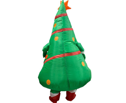Christmas Cartoon Doll Costumes Air Model Inflatable Christmas Tree Clothes Funny Dress Up Props