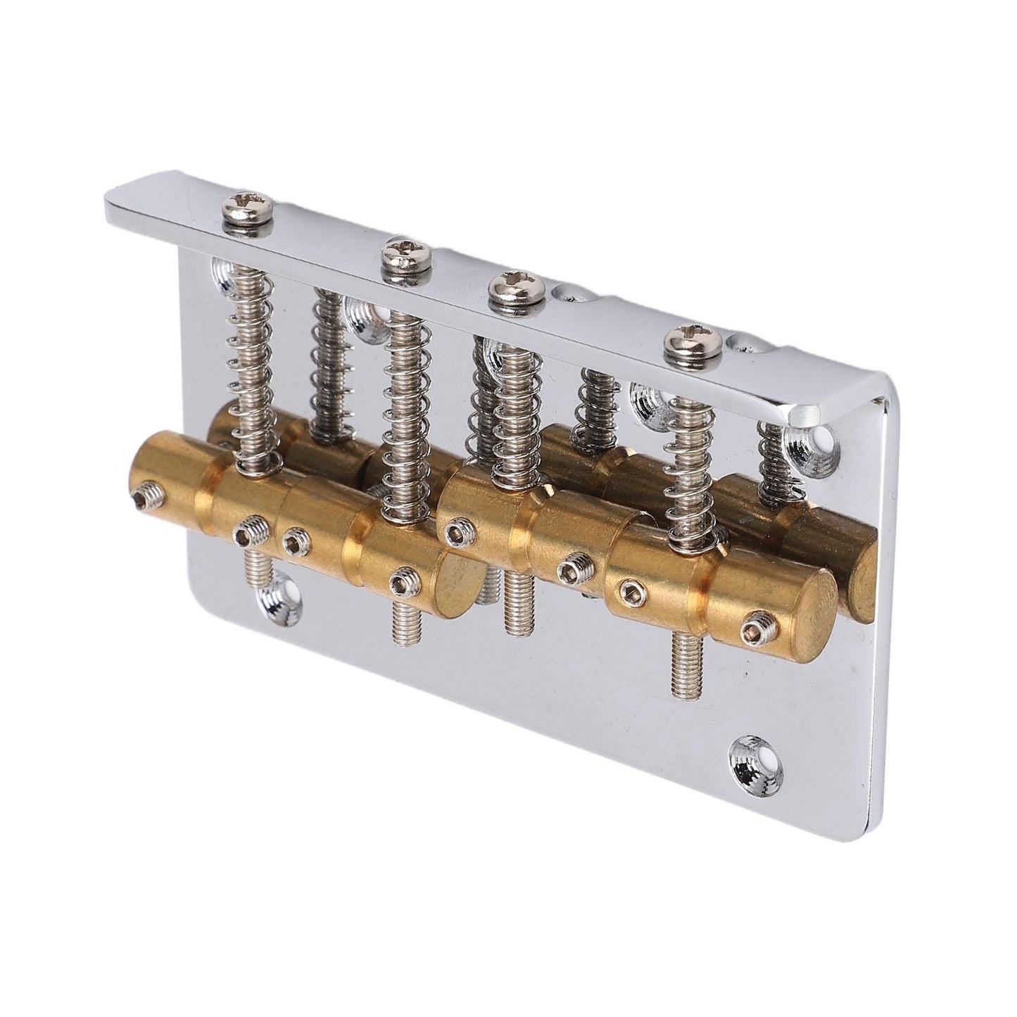 4 String Bass Bridge Assembly Robust Simple Installation Copper Guitar Bridge Saddle For Maintenance