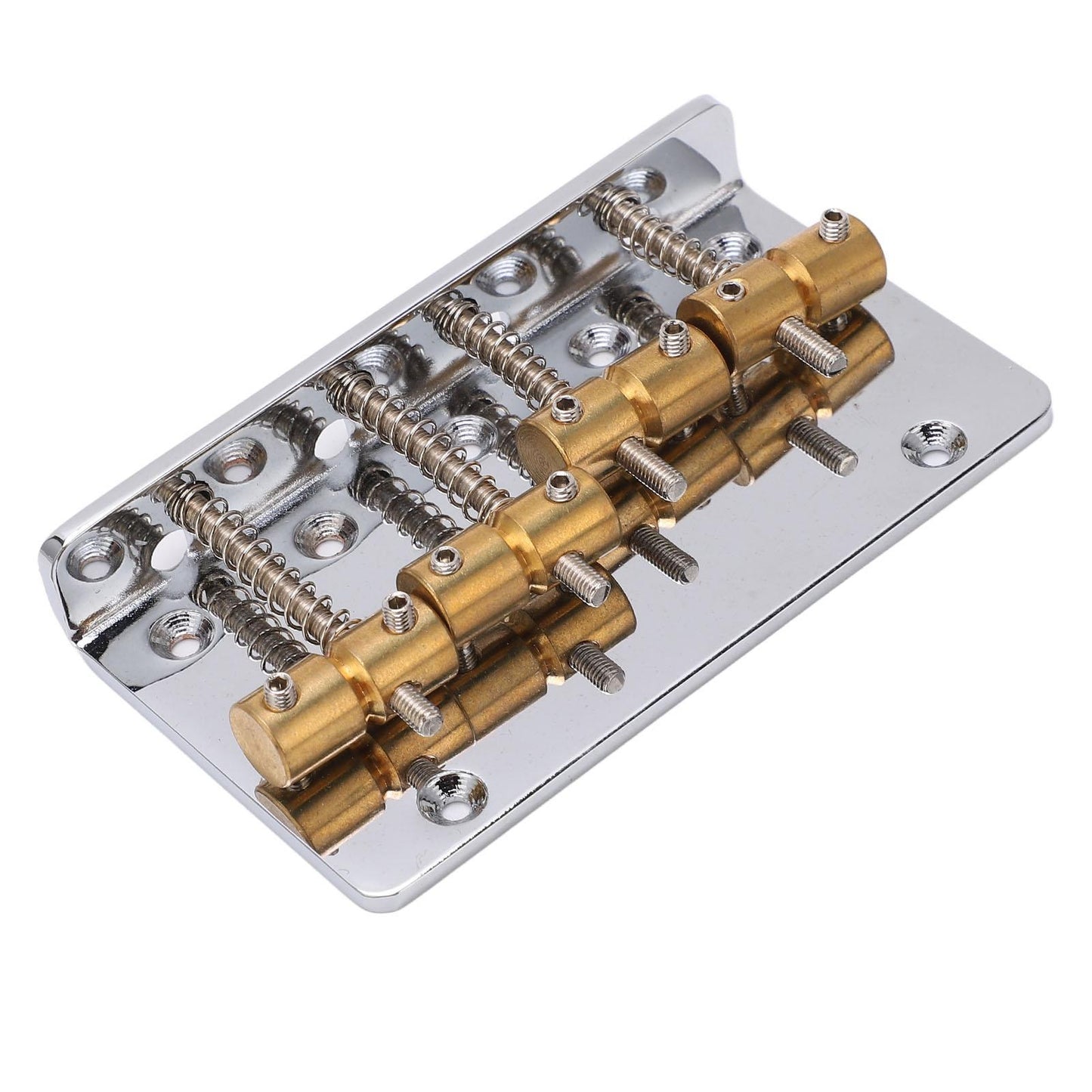 4 String Bass Bridge Assembly Robust Simple Installation Copper Guitar Bridge Saddle For Maintenance
