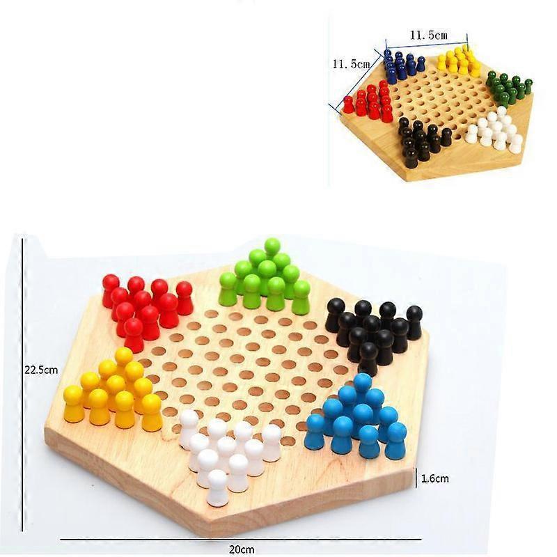 Chinese Checkers Wooden Building Board Games for babies Classic Set Halma Halma Family Strategy Pieces
