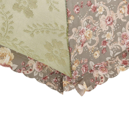 Mesh Food Cover Foldable Pop Up Food Cover Net Floral Print Food Tent for Home Outdoor Picnic Purple